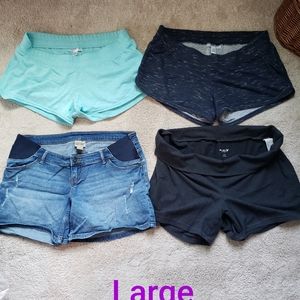 Lot of size Large Maternity shorts